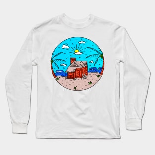 Tropical Beach Long Sleeve T-Shirt